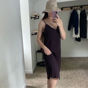 Aritzia Babaton burgundy dress